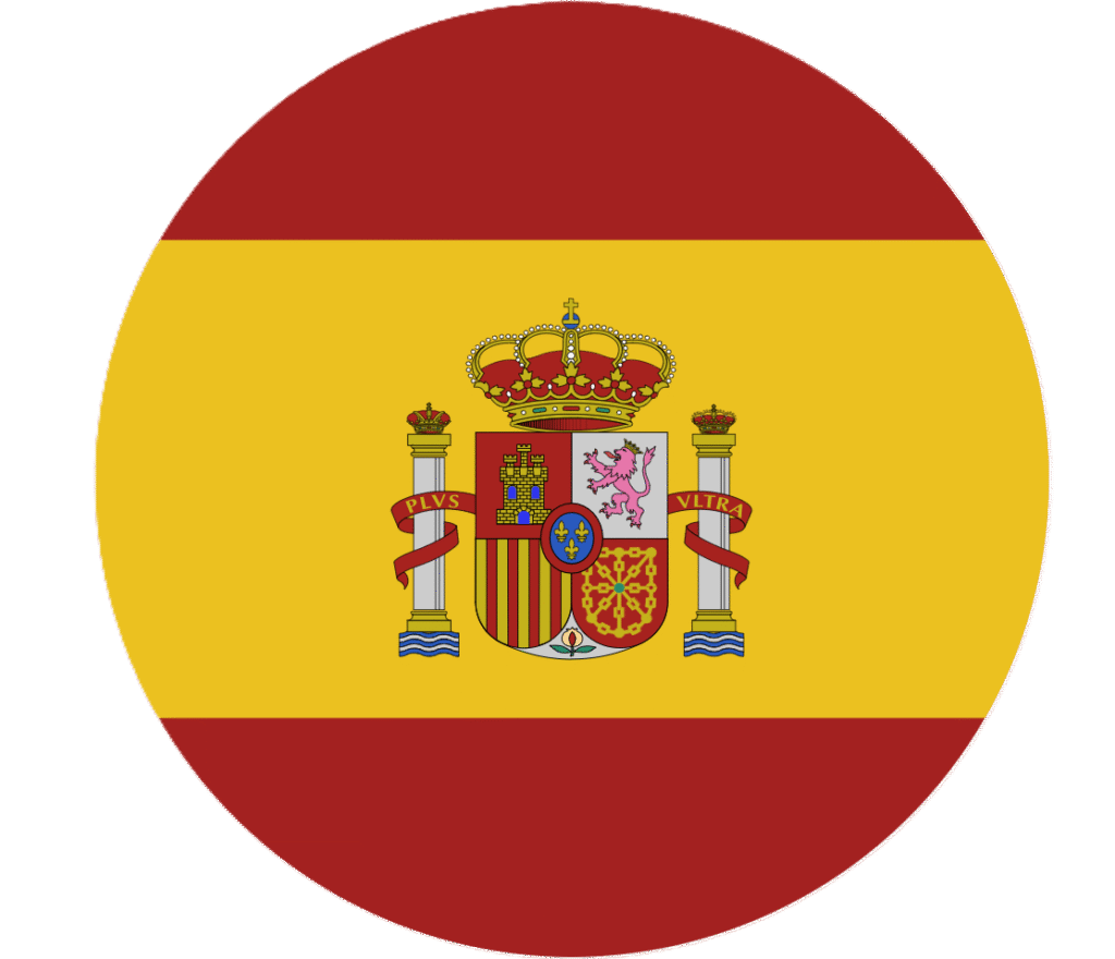 The flag of Spain to change language of the site